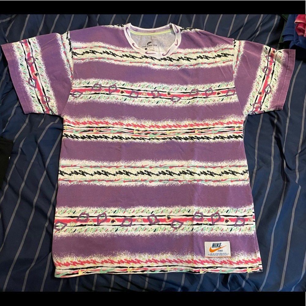 Purple patterned Nike T shirt